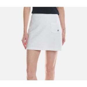 Helmut Lang Women's Toweling Terry Skirt XXS NWT 168 White